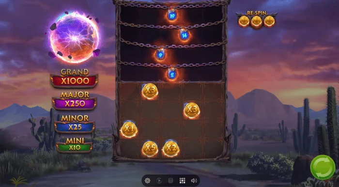 Colt Lightning Inferno οθόνη παιχνιδιού μπόνους
